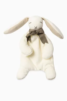 Buy Maud n Lil Grey Bunny Comforter Toy in Organic Cotton For Baby Boys Online Ounass Bahrain