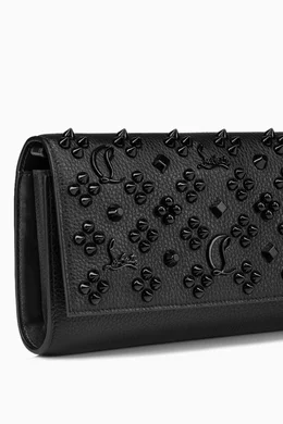 Buy Christian Louboutin Black Paloma Clutch in Textured Leather For Women Online Ounass Bahrain