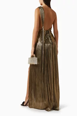 Maria lucia hohan gold dress store