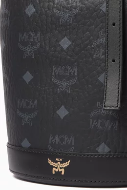 Buy MCM Black Mini Aren VI Tote in Visetos For Women Online Ounass Bahrain