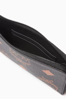 Buy MCM Black Ottomar Travel Document Case in Visetos For Men Online Ounass Bahrain