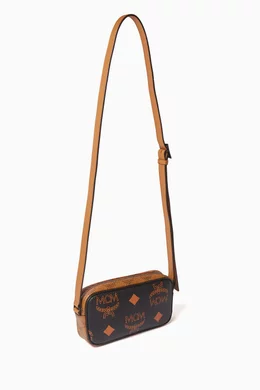 Buy MCM Black Small Aren Crossbody Bag in Maxi Visetos For Men Online Ounass Bahrain