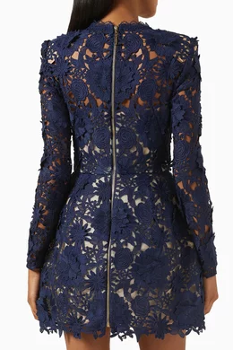 Buy Bronx and Banco Blue Maia Mini Dress in Lace For Women Online | Ounass  Bahrain