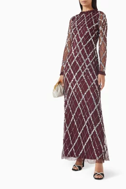 Amelia rose 2 in 1 embellished maxi dress clearance