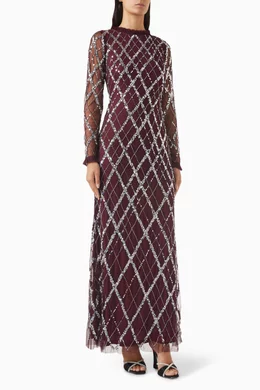 Amelia rose embellished maxi dress online