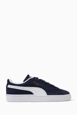 Buy Puma Black Suede Classic Sneakers in Suede For Boys Online Ounass Bahrain