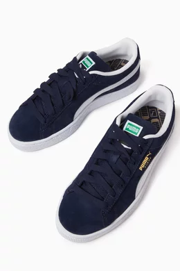 Buy Puma Black Suede Classic Sneakers in Suede For Boys Online Ounass Bahrain
