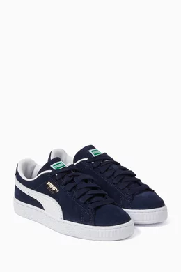 Buy Puma Black Suede Classic Sneakers in Suede For Boys Online Ounass Bahrain