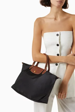 Buy Longchamp Black Medium Le Pliage Original Bag in Canvas For Women Online Ounass Bahrain