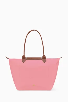 Pink longchamp large tote clearance