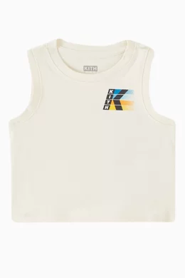 Buy Kith Neutral Sleeveless Refraction Graphic T shirt in Cotton For Baby Girls Online Ounass Bahrain