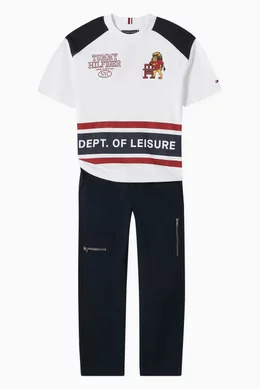 Buy Tommy Hilfiger Blue Utility Skater Cargo Pants For Kids Online Ounass Bahrain