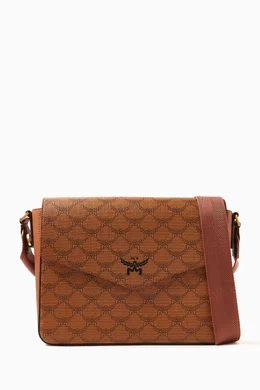Buy MCM Brown Small Himmel Lauretos Messenger Bag For Men Online Ounass Bahrain