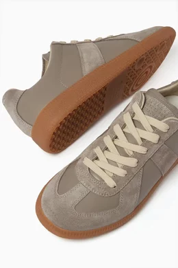 Buy Maison Margiela Grey Replica Sneakers in Nappa Leather For Women Online Ounass Bahrain