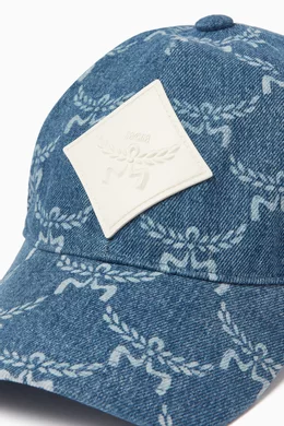 Buy MCM Purple Classic Baseball Cap in Lauretos Denim Jacquard For Men Online Ounass Bahrain