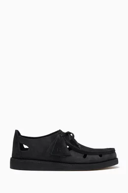 Buy Kith Black x Clarks Originals Brixham Sandals in Leather For Men Online Ounass Bahrain