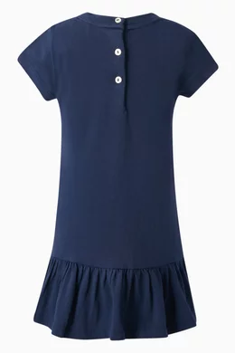 Buy Polo Ralph Lauren Blue Polo Bear Flared T-shirt Dress Set in Cotton- jersey For Baby Girls Online | Ounass Bahrain