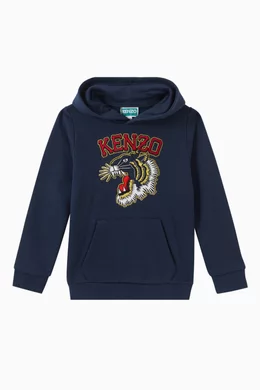 Boys tiger hoodie top