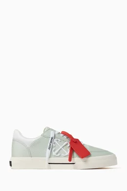 Buy Off White White New Low Vulcanized Sneakers in Leather For Men Online Ounass Bahrain