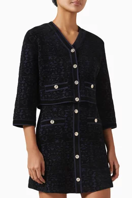 Knitted dress and cardigan set deals