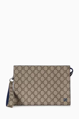 Buy Gucci Neutral GG Pouch in Supreme Canvas For Men Online Ounass Bahrain