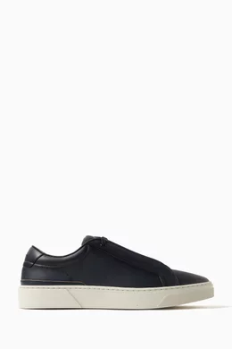 Boss leather sneakers shop