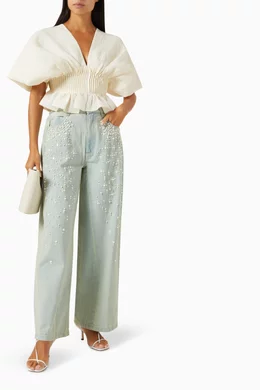 Buy Sea New York Neutral Elegi Short-sleeve Top For Women Online 