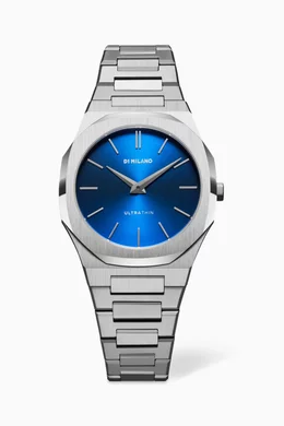 Buy D1 Milano Blue Mini Geo Ultra Thin Watch 34mm For Women Online Ounass Bahrain
