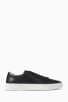 Boss leather sneakers shop
