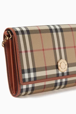 Burberry canvas wallet clearance