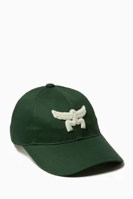 Buy MCM Green Essential Logo Cap in Cotton Twill For Men Online Ounass Bahrain