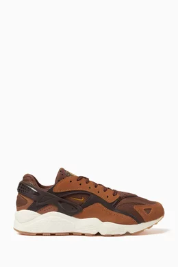 Buy Nike Brown Air Huarache Runner Sneakers in Mix Materials For Men Online Ounass Bahrain