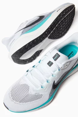 Buy Nike Running White Air Zoom Pegasus 41 Sneakers in Stretch Knit For Men Online Ounass Bahrain