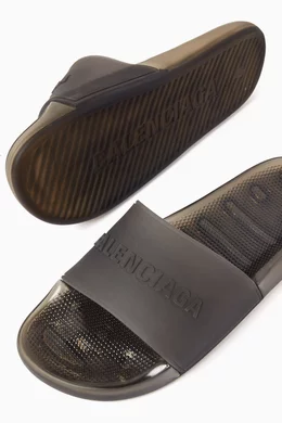 【 BALENCIAGA 】 Pool Transparent Slide サンダル Balenciaga Pool Transparent Slide Sandals | Saks Fifth Avenue