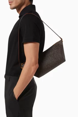 Buy SAINT LAURENT Brown Le Monogramme Crossbody Bag in Cassandre Canvas For Men Online Ounass Bahrain