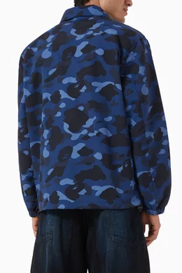 Buy A Bathing Ape Blue Colour Camo Coach Jacket For Men Online Ounass Bahrain