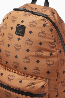 Buy MCM Brown Medium Stark Backpack in Nylon For Men Online Ounass Bahrain