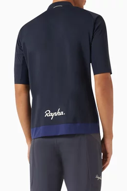 Buy Rapha Blue Explore Zip Neck Technical T-shirt For Men Online