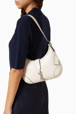Buy Coach White Hamptons Hobo Bag in Glovetanned Leather For Women