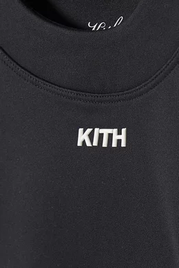 Buy Kith Black Mulberry II Active Crop T shirt in Stretch Jersey For Women Online Ounass Bahrain