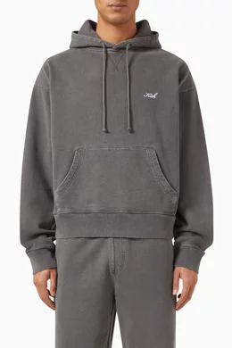 Buy Kith Grey Williams VII Hoodie in Cotton For Men Online Ounass Bahrain