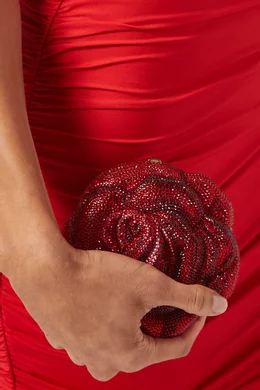 Judith leiber rose clutch clearance