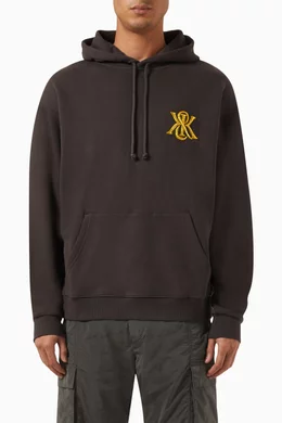 Buy Kith Brown K K Nelson Hoodie in Cotton Fleece For Men Online Ounass Bahrain