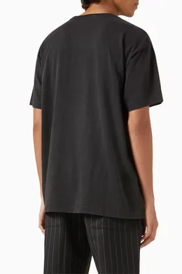 Buy Kith Black K K Monarch Vintage T shirt in Cotton Jersey For Men Online Ounass Bahrain