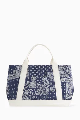 Buy Kith Multicolour Paisley Flocked Nylon Tote Bag For Men Online Ounass Bahrain