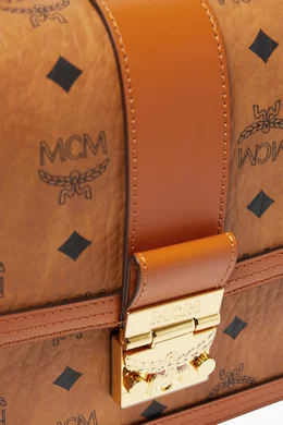 Buy MCM Brown Diamond Flap Shoulder Bag in Visetos For Men Online Ounass Bahrain