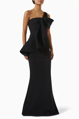 Chiara boni peplum gown top