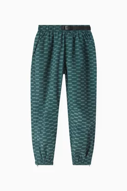 Buy Kith Green Flocked Monogram Mercer 8 Pants For Boys Online Ounass Bahrain