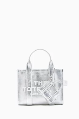 Buy Marc Jacobs Silver The Nano Tote Charm in Metallic Leather For Women Online Ounass Bahrain