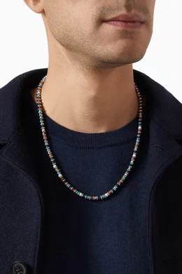 Buy Mikia Multicolour Hematite Beads Necklace For Men Online Ounass Bahrain
